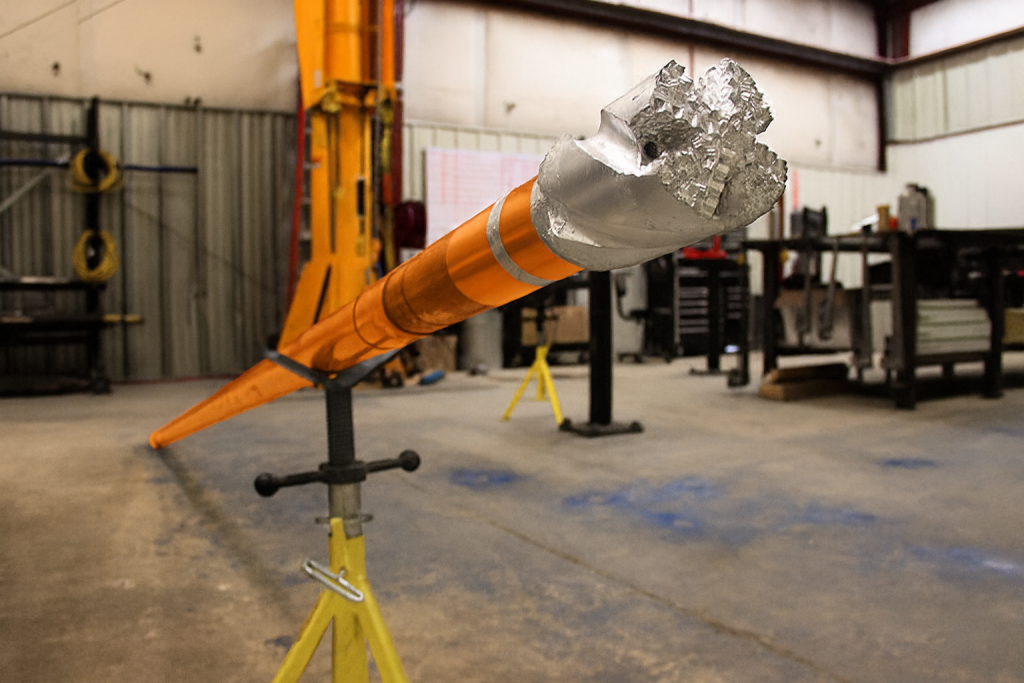"Thru-tubing tool deployed in an oil well for intervention operations